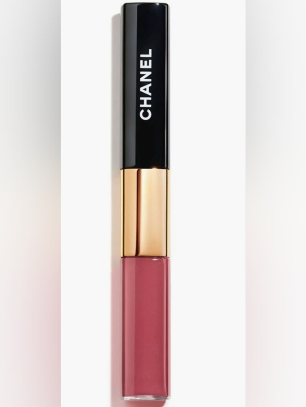 CHANEL Lip Gloss Duo in Black, Gold & Rose Pink